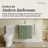 Curve Cloakroom Set - Wall Hung Vanity Basin Unit, Toilet and Mono Basin Mixer Tap