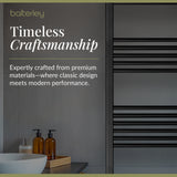 Straight Heated Rail Dual Fuel Towel Warmer, W: 500mm – Choice of Size & Finish