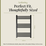 Straight Heated Heated Towel Rail Radiator, W: 600mm - Choice of Height and Finish
