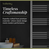 Straight Heated Heated Towel Rail Radiator, W: 600mm - Choice of Height and Finish
