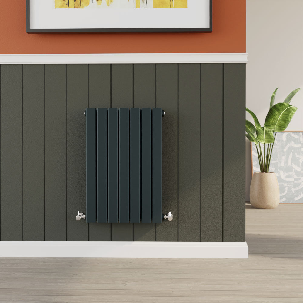 Contemporary Square Horizontal Double Panel Radiator - Choice of Size and Colour