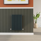 Contemporary Square Horizontal Double Panel Radiator - Choice of Size and Colour