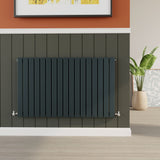 Contemporary Square Horizontal Double Panel Radiator - Choice of Size and Colour