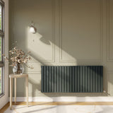 Contemporary Square Horizontal Double Panel Radiator - Choice of Size and Colour