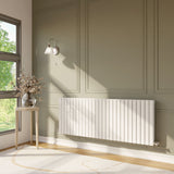Contemporary Square Horizontal Double Panel Radiator - Choice of Size and Colour