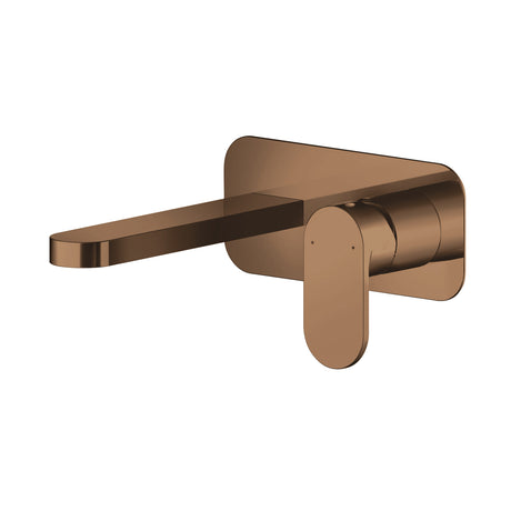 Round Wall Mount 2 Tap Hole Basin Mixer Tap & Back Plate - Choice of Finish