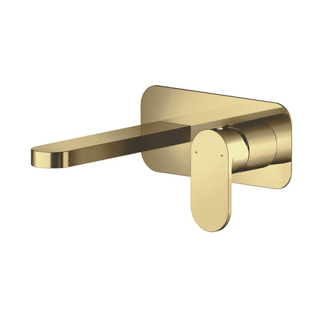 Round Wall Mount 2 Tap Hole Basin Mixer Tap & Back Plate - Choice of Finish