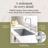 3 in 1 Boiling Water Tap Kit - Instant Hot Water Tap with Dual Lever Handles,Tank and Filter in a range of finishes