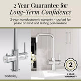 3 in 1 Boiling Water Tap Kit - Instant Hot Water Tap with Dual Lever Handles,Tank and Filter in a range of finishes