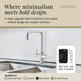 3 in 1 Boiling Water Tap Kit - Instant Hot Water Tap with Dual Lever Handles,Tank and Filter in a range of finishes