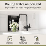 3 in 1 Boiling Water Tap Kit - Instant Hot Water Tap with Dual Lever Handles,Tank and Filter in a range of finishes