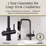 3 in 1 Boiling Water Tap Kit - Instant Hot Water Tap with Dual Lever Handles,Tank and Filter in a range of finishes