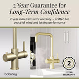3 in 1 Boiling Water Tap Kit - Instant Hot Water Tap with Dual Lever Handles,Tank and Filter in a range of finishes