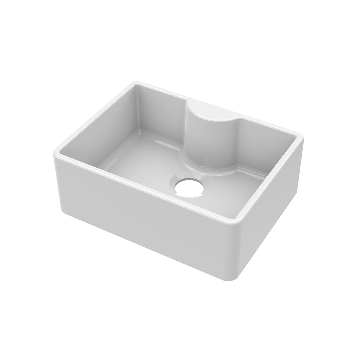 Single Bowl Fireclay Ceramic Butler Kitchen Sink with Tap Ledge