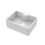 Single Bowl Fireclay Ceramic Butler Kitchen Sink with Tap Ledge & Overflow