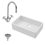 Single Bowl Butler Kitchen Sink - Choice of Tap and Waste - 795mm