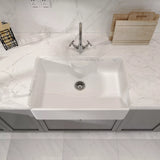 Single Bowl Fireclay Ceramic Butler Kitchen Sink - Variety of Sizes and Features Available