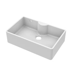 Single Bowl Fireclay Ceramic Butler Kitchen Sink - Variety of Sizes and Features Available