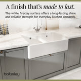 Double Bowl Butler Sink with Overflow - Choice of Tap and Waste - 795mm