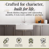 Double Bowl Butler Sink with Overflow - Choice of Tap and Waste - 795mm