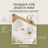 Double Bowl Fireclay Ceramic Stepped Weir Butler Kitchen Sink - Multiple Styles Available