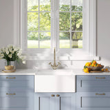 Single Bowl Fireclay Ceramic Belfast Kitchen Sink - Multiple Sizes Available