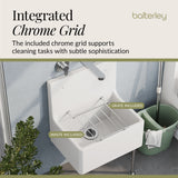 Single Bowl  Fireclay Ceramic Cleaner Sink w.Grid - Multiple Sizes and Accessories