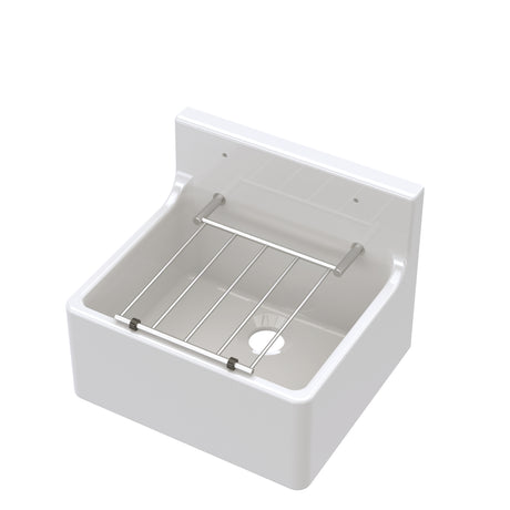 Single Bowl  Fireclay Ceramic Cleaner Sink w.Grid - Multiple Sizes and Accessories