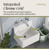 Single Bowl  Fireclay Ceramic Cleaner Sink w.Grid - Multiple Sizes and Accessories