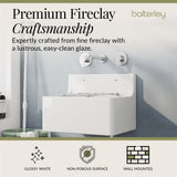 Single Bowl  Fireclay Ceramic Cleaner Sink w.Grid - Multiple Sizes and Accessories