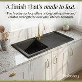 101cm Inset Counter Top Fireclay Ceramic Kitchen Sink - Multiple Options Available