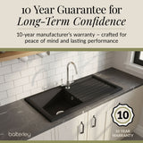 101cm Inset Counter Top Fireclay Ceramic Kitchen Sink - Multiple Options Available