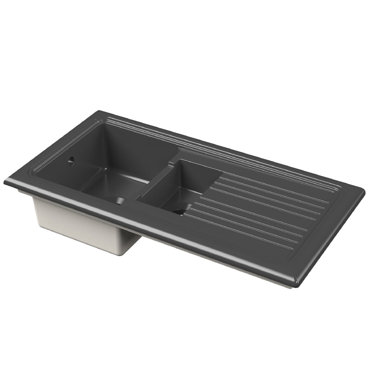 101cm Inset Counter Top Fireclay Ceramic Kitchen Sink - Multiple Options Available