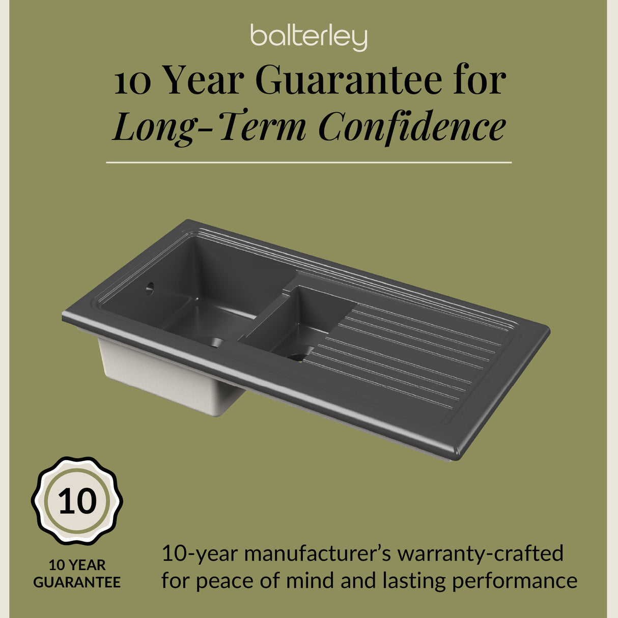 101cm Inset Counter Top Fireclay Ceramic Kitchen Sink - Multiple Options Available