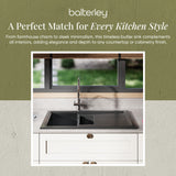 101cm Inset Counter Top Fireclay Ceramic Kitchen Sink - Multiple Options Available