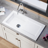 101cm Inset Counter Top Fireclay Ceramic Kitchen Sink - Multiple Options Available