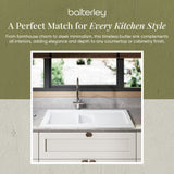 101cm Inset Counter Top Fireclay Ceramic Kitchen Sink - Multiple Options Available