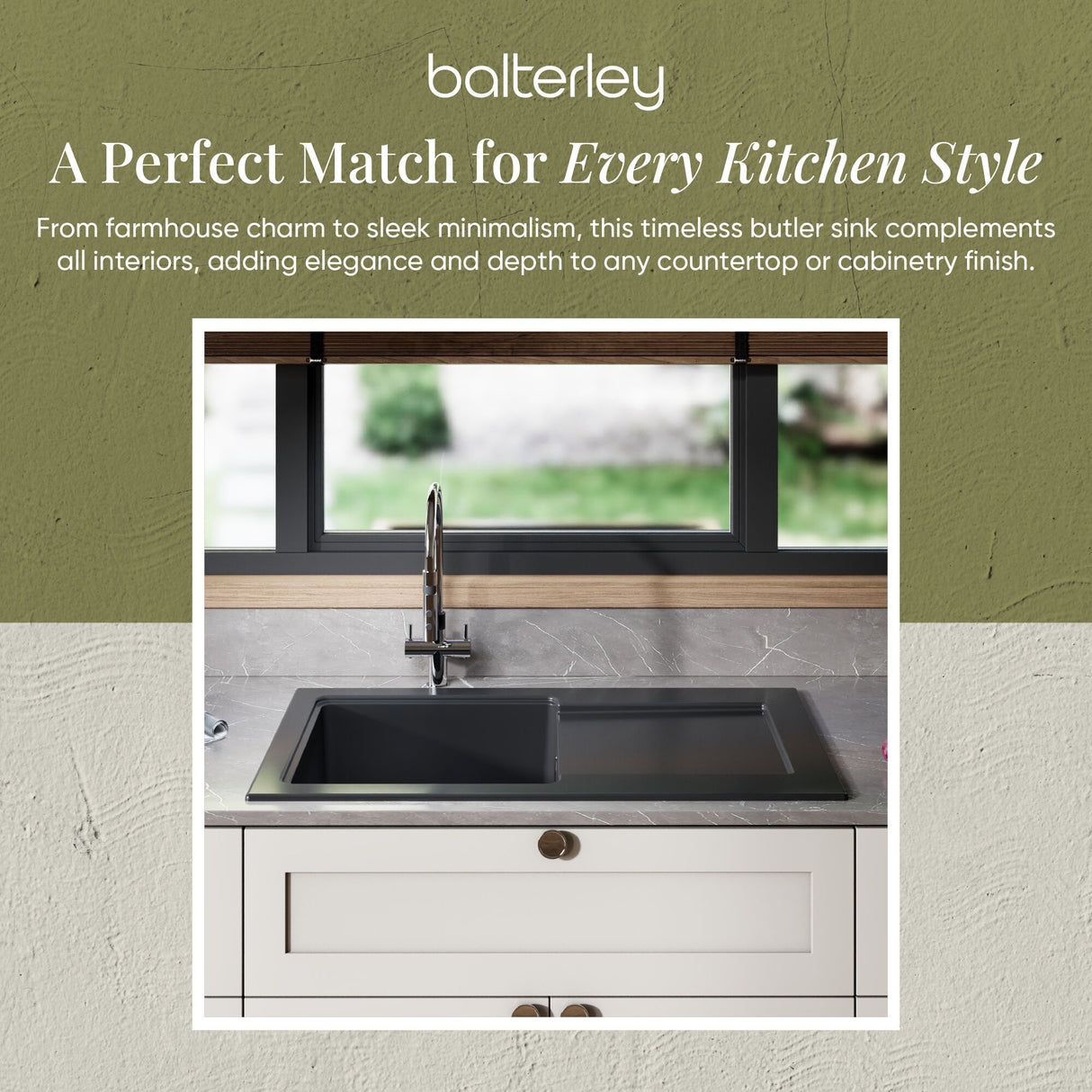 101cm Inset Counter Top Fireclay Ceramic Kitchen Sink - Multiple Options Available