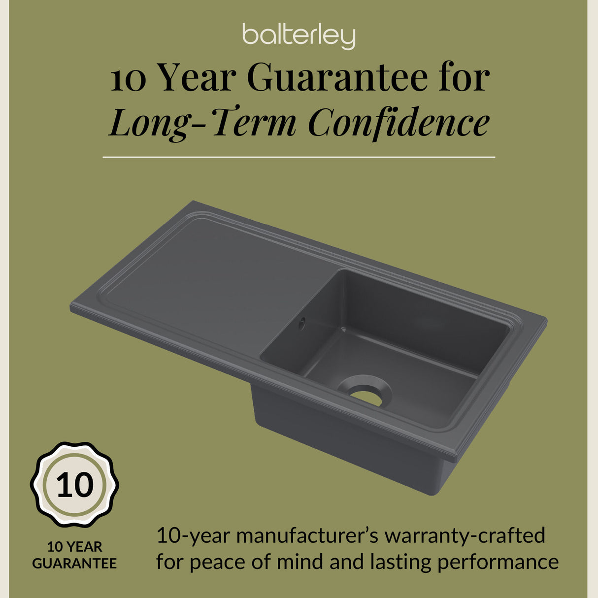 101cm Inset Counter Top Fireclay Ceramic Kitchen Sink - Multiple Options Available