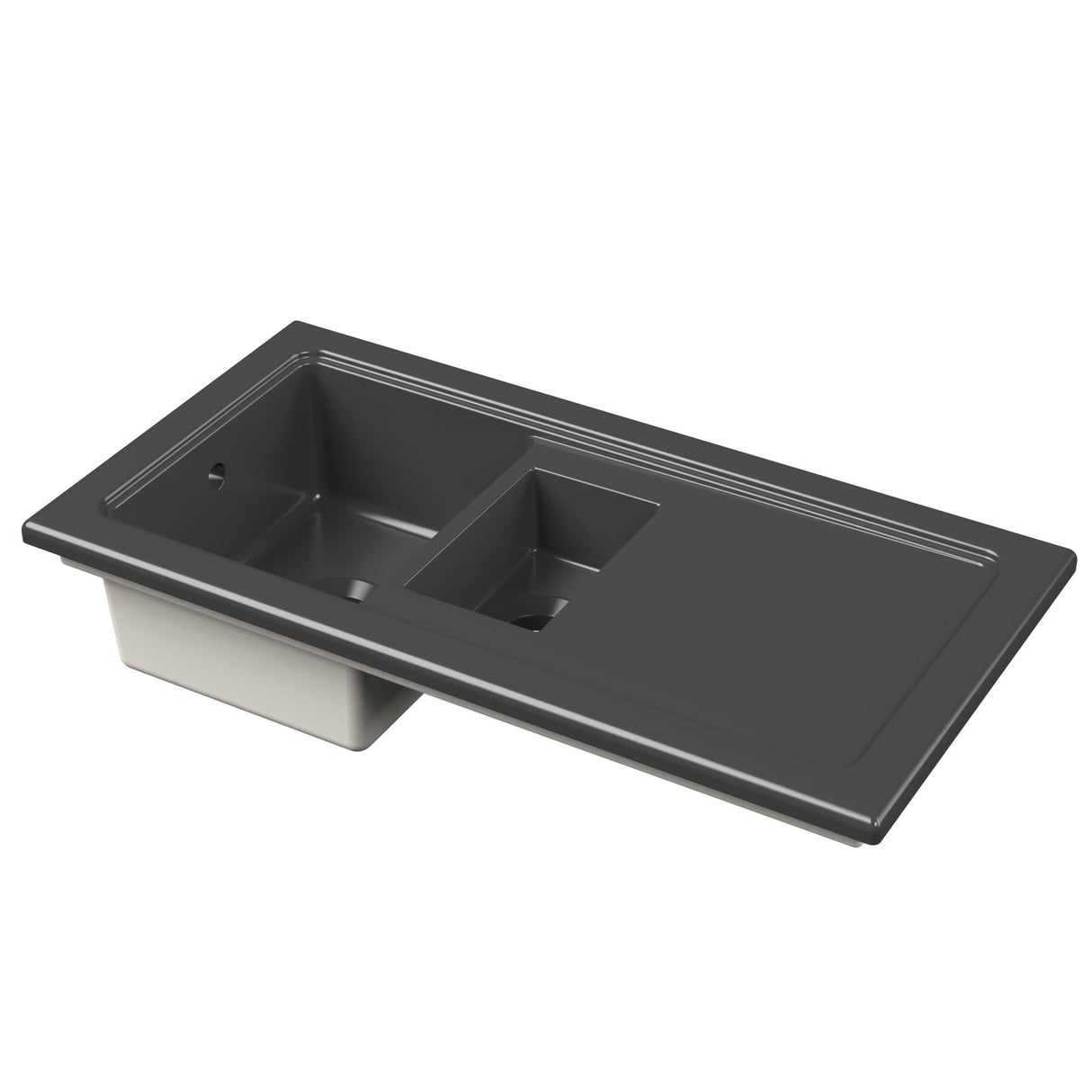 101cm Inset Counter Top Fireclay Ceramic Kitchen Sink - Multiple Options Available