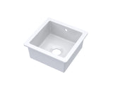 Fireclay Single Bowl Undermount Kitchen Sink with Overflow - 457mm - Multiple Colours