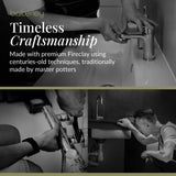 Single Bowl Fireclay Ceramic Square Undermount Kitchen Sink with Overflow - 548mm - Choice of Finish