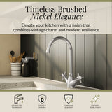 Traditional Mono Mixer Kitchen Tap - Multiple Handle and Finish Options Available