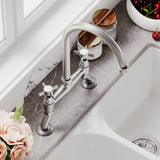 Traditional Bridge Mixer Kitchen Tap - With Multiple Finishes and Handle Options Available