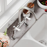 Traditional Bridge Mixer Kitchen Tap - With Multiple Finishes and Handle Options Available