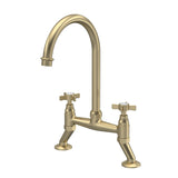 Traditional Bridge Mixer Kitchen Tap - With Multiple Finishes and Handle Options Available