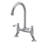 Traditional Bridge Mixer Kitchen Tap with Lever Handles - Multiple Colours