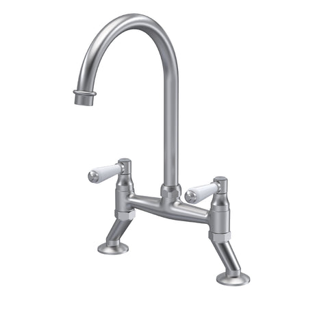 Traditional Bridge Mixer Kitchen Tap - With Multiple Finishes and Handle Options Available