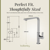 Chara Kitchen Mono Mixer Tap - Multiple Lever and Finishes Available