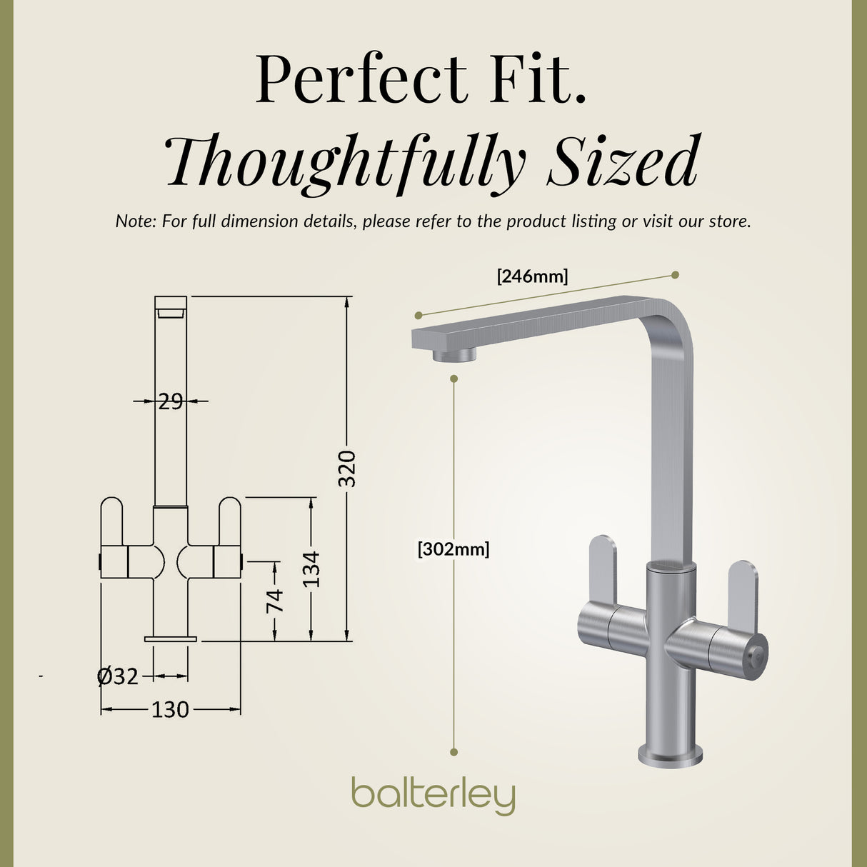 Chara Kitchen Mono Mixer Tap - Multiple Lever and Finishes Available